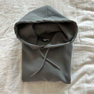Reiss Fabien Interlock Hoodie in Grey Sz. L
